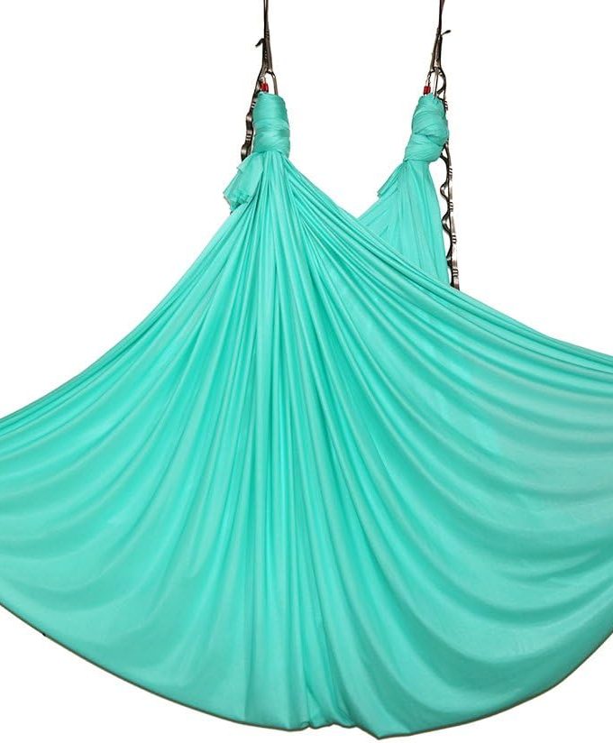 Aerial Yoga Hammock 5.5 Yards Yoga Swing Pilates Silk Home Gym Fitness Include hardware, Pose Guide