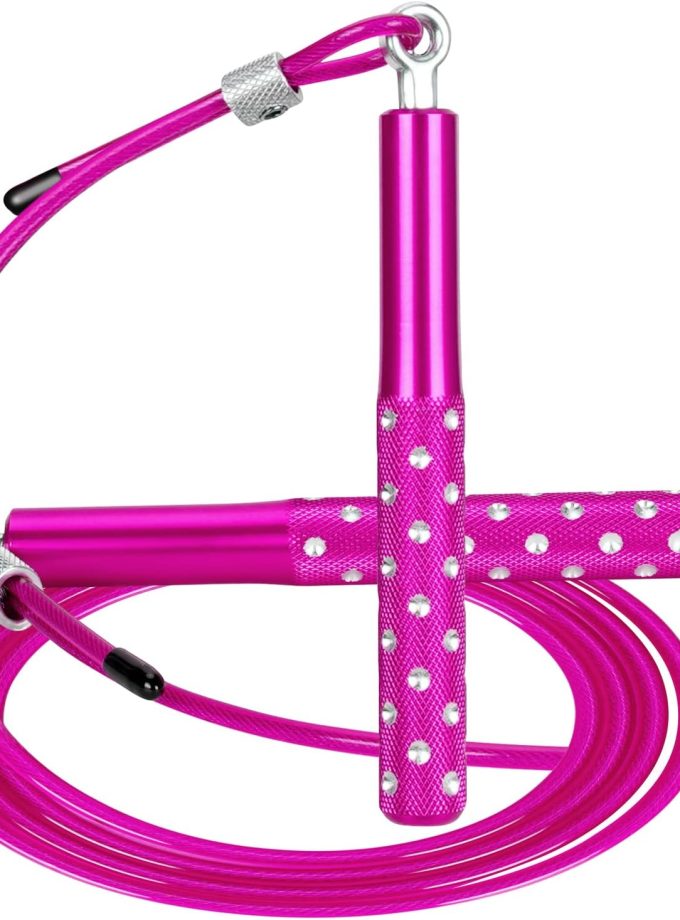 Jump Rope,  Speed Jumping Rope for Training Fitness Exercise, Adjustable Adults Workout Skipping Rope for Men, Women, Kids, Girls