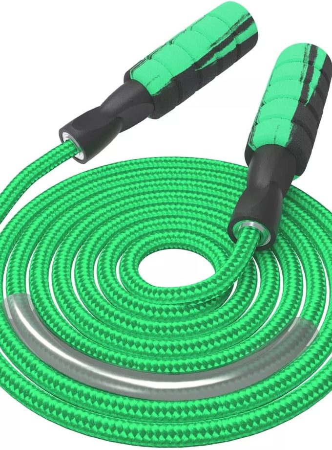 Jump Rope Cotton Adjustable Skipping Weighted jumprope for Women??Adult and Children Athletic Fitness Exercise Jumping Rope (Pink)